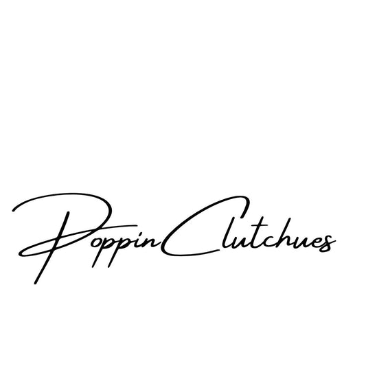 White Poppin Clutches Signture Sticker