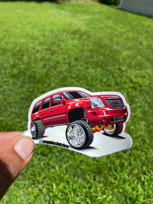 Squatted Truck Vinyl Sticker